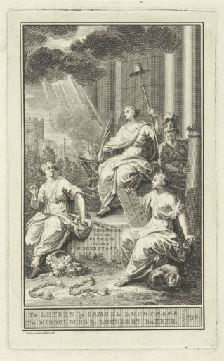 Allegorical representation with Liberty