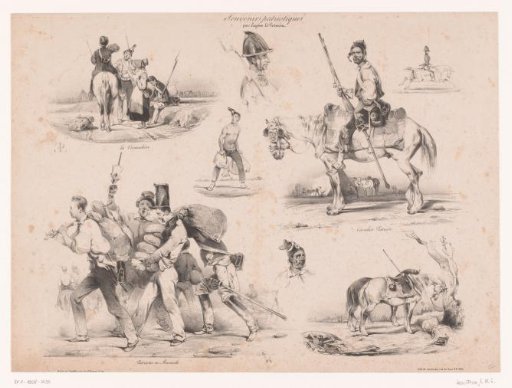 Patriots on a raid and seven other sketches