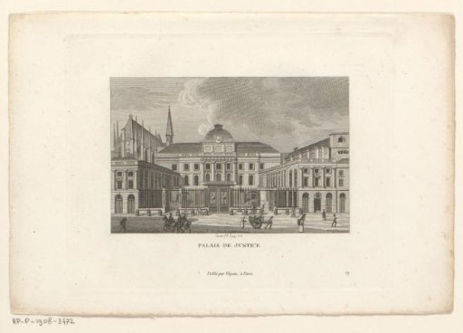 View of the Palais de Justice in Paris