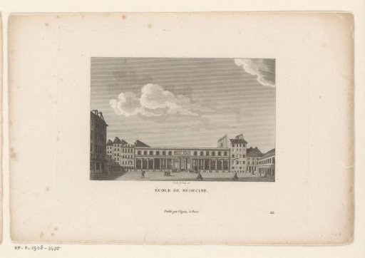 View of the Faculté de médecine de Paris in Paris