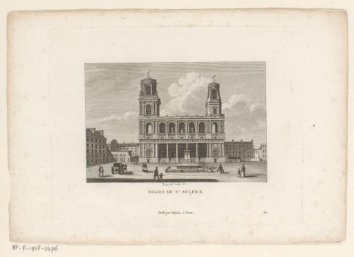 View of the Église Saint-Sulpice in Paris