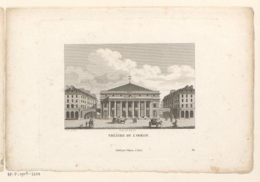 View of the Odéon Theatre in Paris