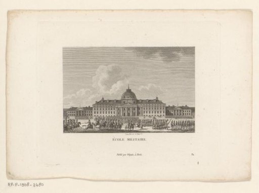 View of the École Militaire in Paris