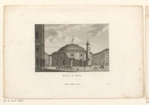 View of the Halle aux blés in Paris