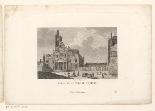 View of Saint-Étienne-du-Mont in Paris