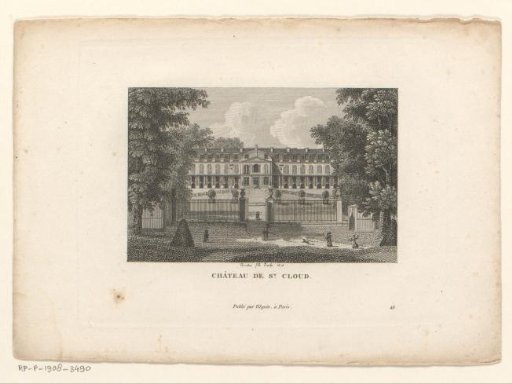 View of the Château of Saint-Cloud