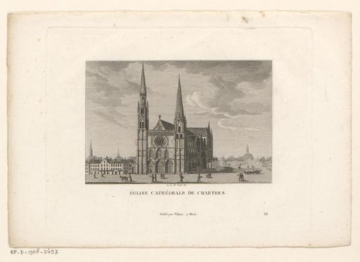 View of the Cathedral of Chartres