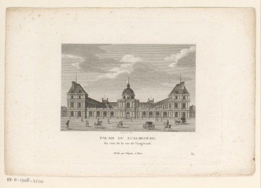 View of the Palais du Luxembourg in Paris