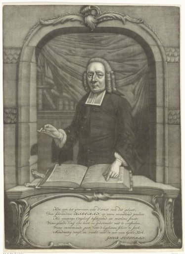 Portrait of Henricus Hageman, preaching