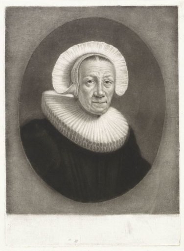 Portrait of an old woman with a pleated ruff