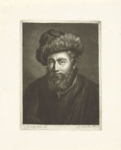 Portrait of a man with a beard and a fur cap
