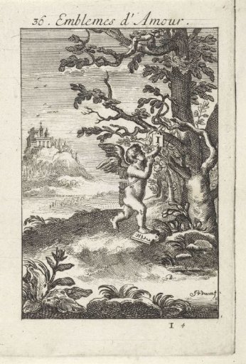 Cupid Hangs a Number One on a Tree