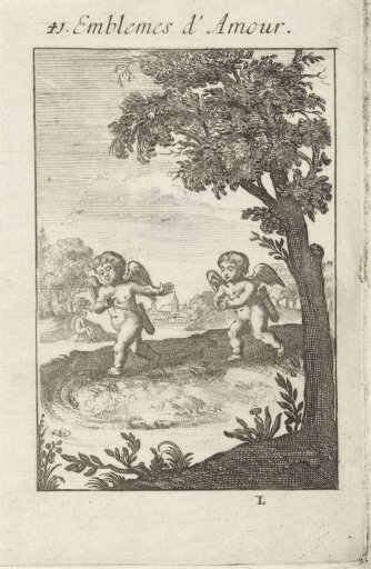 Putto Lovingly Chases Another Putto