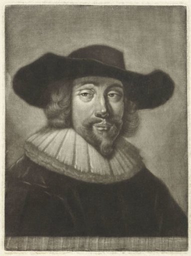 Portrait of a man with a hat and collar