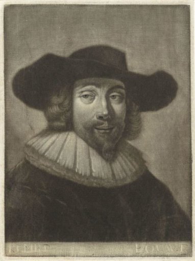 Portrait of a man with a hat and collar