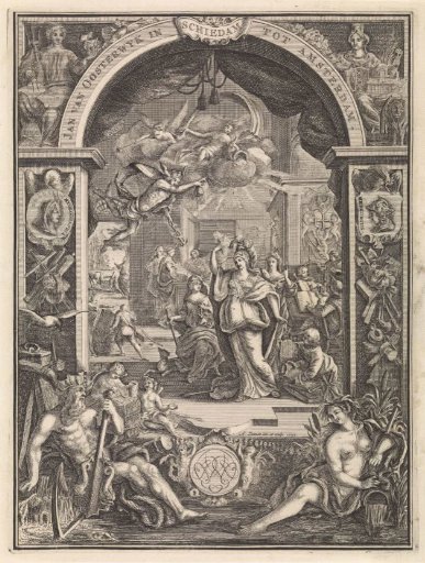 Allegorical representation of the trade in woven fabrics