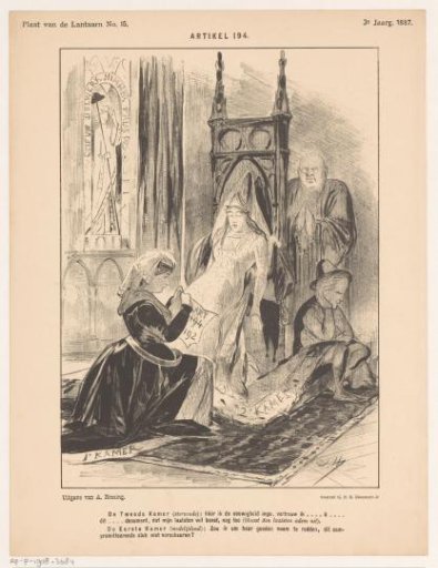 Caricature on the constitutional amendment of 1887