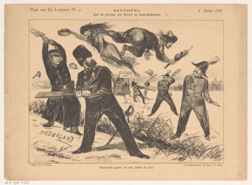 Caricature on the policy towards Roma and Sinti in the Netherlands and Belgium