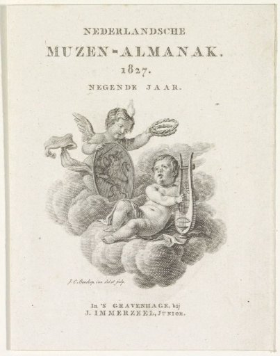 Title page for: Nederlandsche Muzen-Almanak 1827
