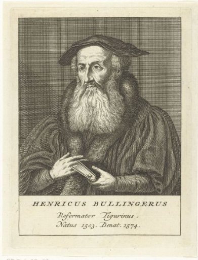 Portrait of the Swiss theologian and church reformer Johann Heinrich Bullinger