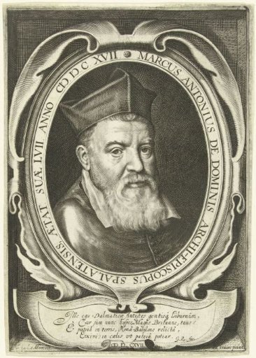 Portrait of Archbishop Marcus Antonius de Dominis at the age of 57