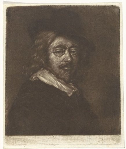 Portrait of Frans Hals with a hat