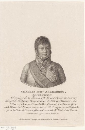 Portrait of Carl Philipp von Schwarzenberg
