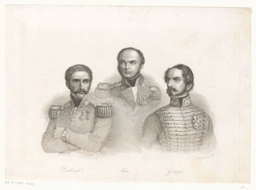 Portraits of Henryk Dembiński, Józef Bem and Artúr Görgei