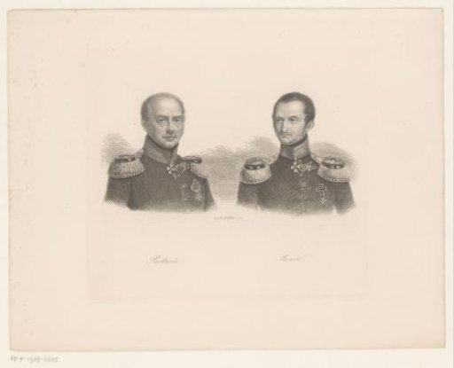 Portraits of Karl Prittwitz and Eduard von Bonin