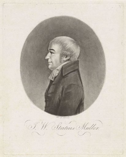 Portrait of the preacher and teacher Johan Wilhelm Statius Muller