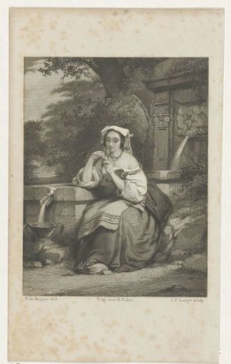 Woman by a Fountain