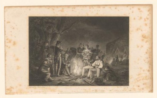 Soldiers by a Campfire