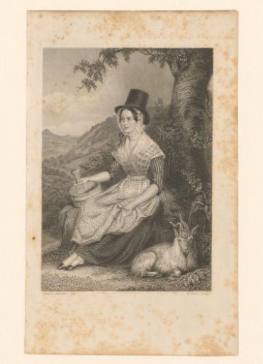 Milkmaid with a goat