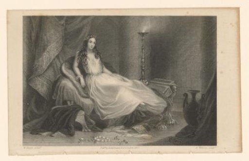 Interior with a Woman Lying on a Sofa