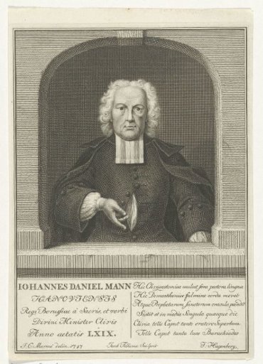 Portrait of Johannes Daniel Mann