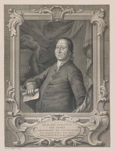 Portrait of Nikolaus Ludwig, Count von Zinzendorf