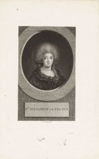Portrait of Elisabeth Philippine Marie Helene, Princess of France