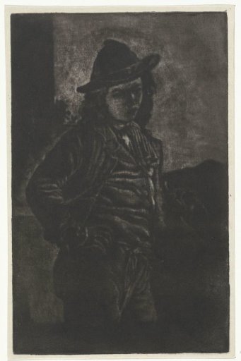 Standing boy with a flute