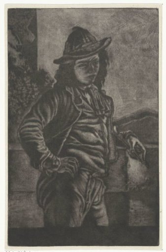 Standing boy with a flute