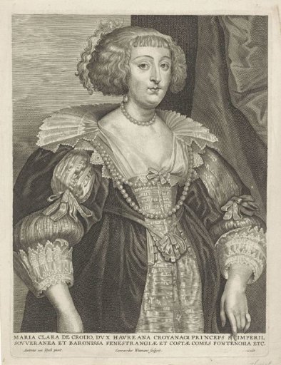 Portrait of Maria Clara Croÿ, Marchioness of Havré