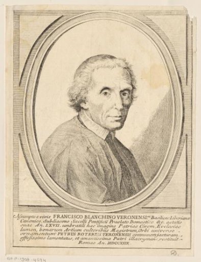 Portrait of Francesco Bianchini
