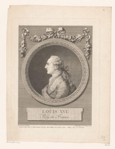 Portrait of Louis XVI in a medallion