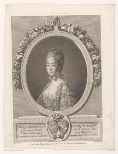 Portrait of Marie Josephine of Savoy