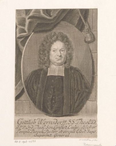 Portrait of Gottlieb Wernsdorf