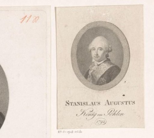 Portrait of Stanislaus II Augustus Poniatovski, King of Poland