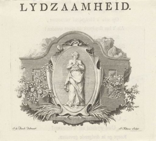 Vignette with the personification of Patience