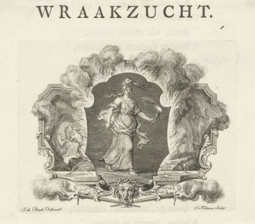 Vignette with the personification of Vengeance
