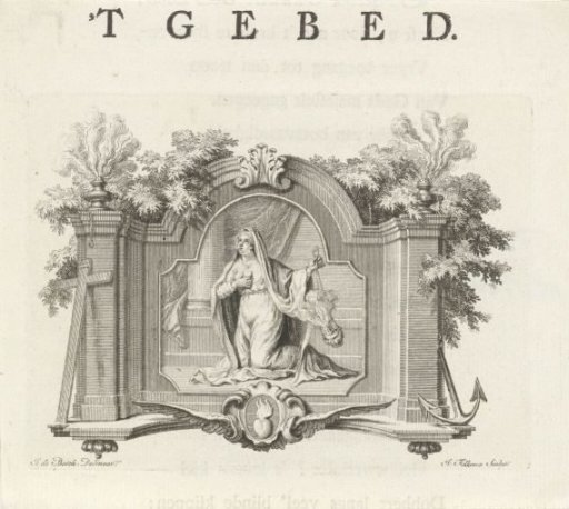 Vignette with the personification of Prayer