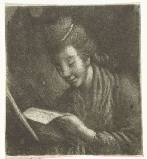 Young Woman with Sheet Music