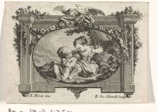 Girl and a putto